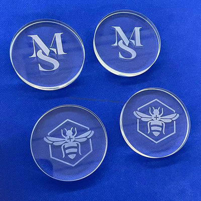 गुणवत्ता  Custom High Purity Fused Silica  High Resistant Quartz Glass Disc कारखाना