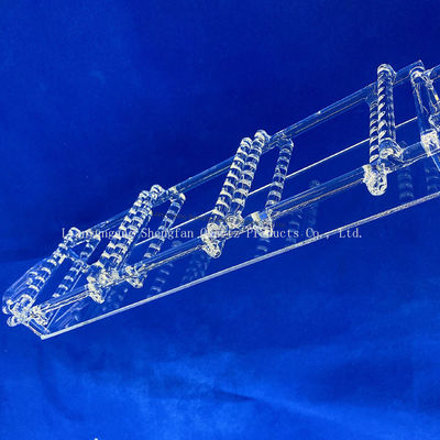 गुणवत्ता  High Purity Fused Silica Quartz Boat High Temperature Resistant Quartz Boat for Tube Furnace Laboratory Sintering कारखाना