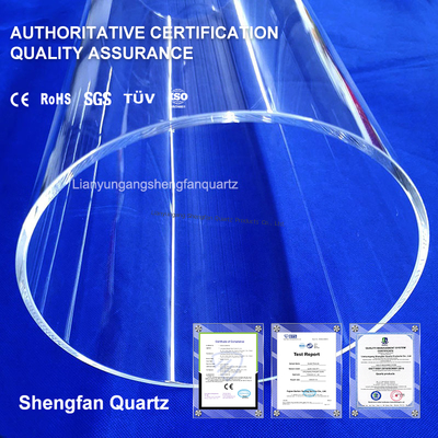 गुणवत्ता  High Temperature Heat Resistive Uv Quartz Tube Glass Sleeves Quartz Tubing For Furnace कारखाना
