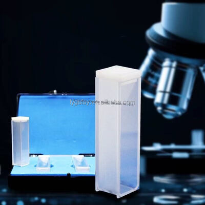 गुणवत्ता  High-temperature and Corrosion Resistant Quartz Glass Colorimeter Cuvette with 3.5ml Capacity कारखाना