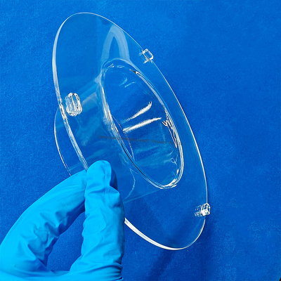 गुणवत्ता  Corrosion Resistance High Temperature Resistant Transparent Quartz Tube Flange Connected Quartz Glass Tube कारखाना