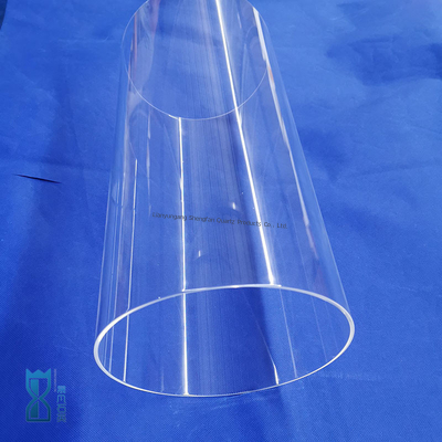 Heat Resistant Quartz Glass Cylinder Fused Silica Transparent Quartz Tubes