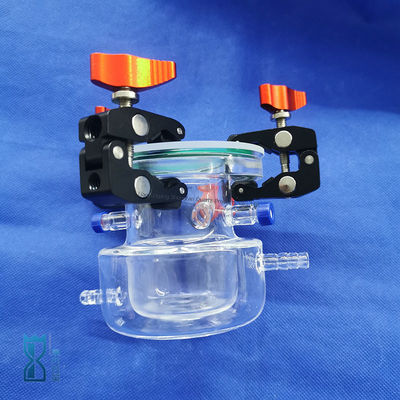 प्रयोगशाला के लिए कस्टम विनिर्माण स्पष्ट क्वार्ट्ज ग्लास रिएक्टर