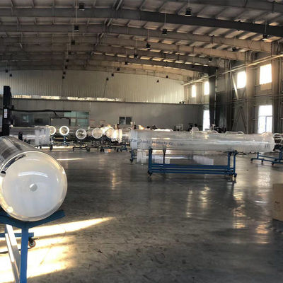 फोटovoltaic अनुप्रयोगों के लिए बड़े व्यास उच्च तापमान प्रतिरोधी संक्षारण प्रतिरोधी क्वार्ट्ज ग्लास ट्यूब