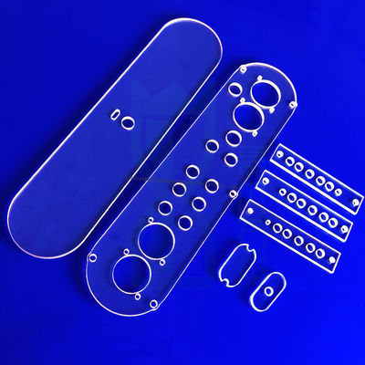 ±0.02mm सहिष्णुता के साथ अनुकूलित ऑप्टिकल क्लियर उच्च शुद्धता क्वार्ट्ज ग्लास प्लेट