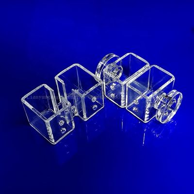 उच्च तापमान प्रयोगशाला उपयोग के लिए उच्च पारगम्यता संक्षारण प्रतिरोधी क्वार्ट्ज ग्लास प्लेट