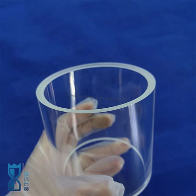 उच्च शुद्धता SiO2 99.99% क्वार्ट्ज ग्लास ट्यूब औद्योगिक उपयोग के लिए 1180°C annealing बिंदु और 1100°C तनाव बिंदु के साथ