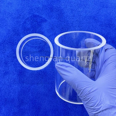 अनुकूलन योग्य उच्च शुद्धता SIO2 99.99% फ्यूज्ड क्वार्ट्ज ग्लास ट्यूब 1200°C तक गर्मी प्रतिरोध के साथ