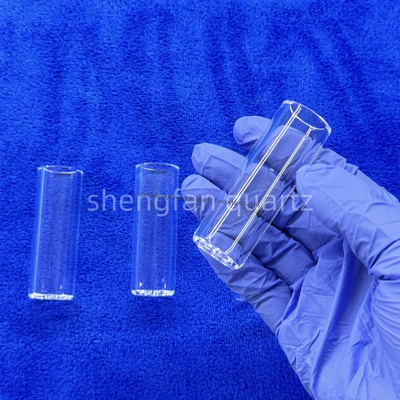 एयरस्पेस के लिए कस्टम हीट रेसिस्टेंस क्लियर क्वार्ट्ज ग्लास ट्यूब