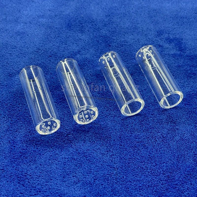 उच्च शुद्धता SiO2 99.99% क्वार्ट्ज ग्लास ट्यूब औद्योगिक उपयोग के लिए 1180°C annealing बिंदु और 1100°C तनाव बिंदु के साथ