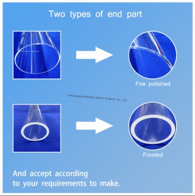स्पष्ट पारदर्शी उच्च शुद्धता क्वार्ट्ज ग्लास ट्यूब 2.2g/cm3 घनत्व और 1732°C पिघलने बिंदु के साथ