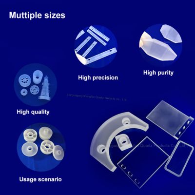 नमूना समर्थन के लिए फैक्टरी निर्मित उच्च तापमान प्रतिरोधी संक्षारण प्रतिरोधी पारदर्शी अपारदर्शी क्वार्ट्ज ग्लास विशेष आकार के हिस्से