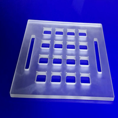 उच्च शुद्धता SIO2 99.99% उच्च तापमान प्रतिरोध 1100°C क्वार्ट्ज ग्लास प्लेट