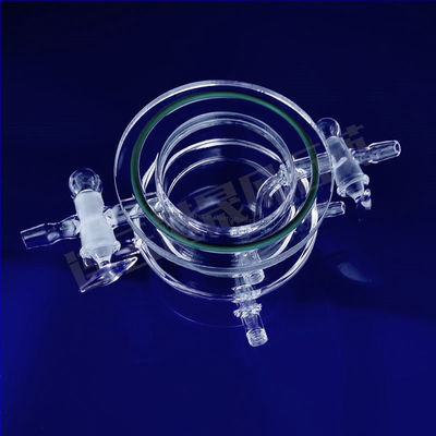 उच्च गुणवत्ता 500ml 1000ml क्वार्ट्ज प्रयोगशाला रासायनिक उपकरण क्वार्ट्ज फोटोकेमिकल रिएक्टर