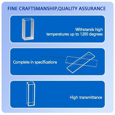 उच्च संचरण के साथ कस्टम ऑप्टिकल फ्यूज्ड क्वार्ट्ज ग्लास विंडो