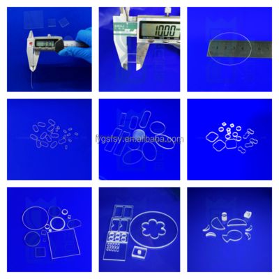 यूवी लैंप अनुप्रयोगों के लिए उच्च तापमान प्रतिरोधी अत्यधिक पारदर्शी 92% क्वार्ट्ज ग्लास प्लेट