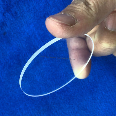 कस्टमाइज्ड यूवी हीट रेज़िस्टेंट फ्यूज़्ड सिलिका क्वार्ट्ज़ ग्लास राउंड प्लेट, क्लियर क्वार्ट्ज़ ग्लास सब्सट्रेट, ट्रांसपेरेंट क्वार्ट्ज़ प्लेट