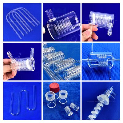 उच्च शुद्धता 99.99% संक्षारण प्रतिरोधी क्वार्ट्ज फ्लैंज ट्यूब रेत क्वार्ट्ज ट्यूब