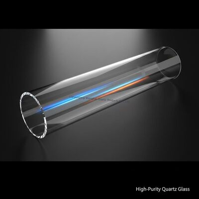 कस्टम बड़े व्यास उच्च तापमान प्रतिरोधी संक्षारण प्रतिरोधी क्वार्ट्ज ग्लास फर्नेस ट्यूब