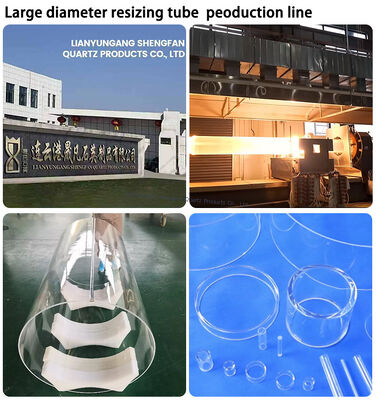 अच्छे विद्युत इन्सुलेशन के साथ उच्च तापमान प्रतिरोधी संक्षारण प्रतिरोधी क्वार्ट्ज ग्लास ट्यूब