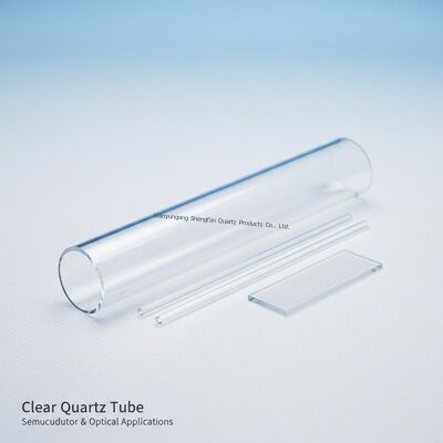 High Temperature Resistant Clear Quartz Tube for Semiconductor and Optical Applications with Customizable Sizes