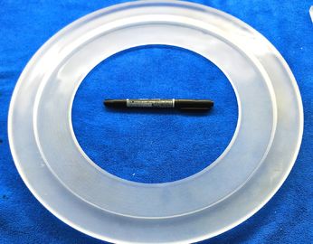 Square Quartz Tube Flange , Quartz Glass Window Strict Size Control Low OH Content