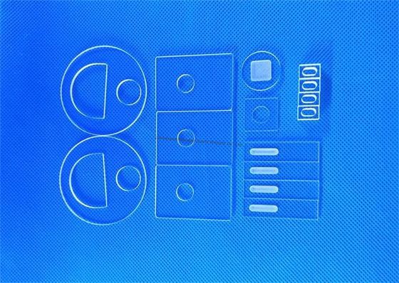 99.99% High Purity Quartz Plate Laser Grooving Fused Silica Quartz Glass Window