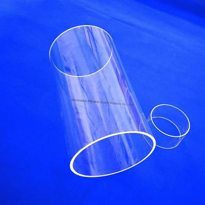 सेमीकंडक्टर अनुप्रयोगों के लिए उच्च प्रकाश संचरण के साथ अच्छी विद्युत इन्सुलेशन उच्च ताप प्रतिरोध क्वार्ट्ज ग्लास ट्यूब