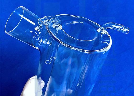 1100 ℃ क्वार्ट्ज उत्पाद फ्यूज्ड सिलिकॉन साइंस लैब ग्लासवेयर