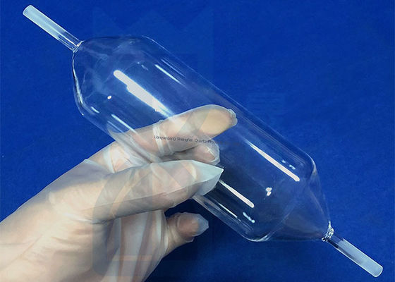 थर्मल स्टेबल क्लियर क्वार्ट्ज ग्लास ट्यूब बिना एयर बबल और उच्च प्रकाश पारगम्यता के साथ