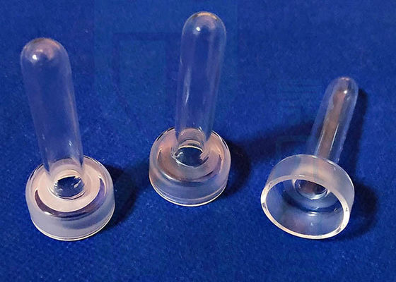 स्पष्ट क्वार्ट्ज फ्यूजन सिलिकॉन साइंस लैब ग्लासवेयर गोलाकार संयुक्त ट्यूब