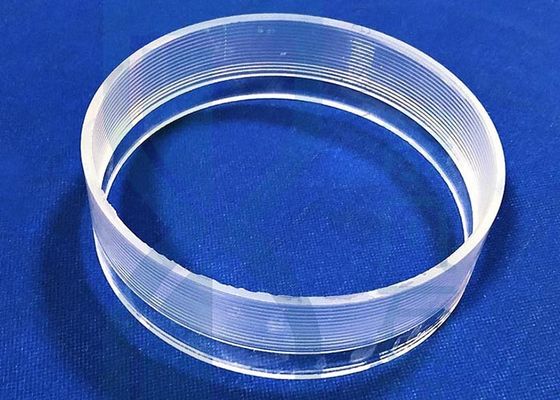 Oem स्क्रू थ्रेड स्पष्ट 2.2g / Cm3 क्वार्ट्ज ग्लास ट्यूब