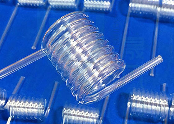 उच्च तापमान प्रतिरोध के साथ यूवीसी प्रकाश के लिए 300 मिमी ओडी स्पष्ट क्वार्ट्ज ग्लास ट्यूब