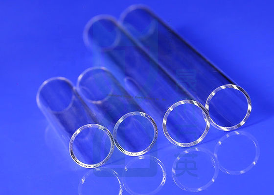 अच्छी विद्युत इन्सुलेशन संक्षारण प्रतिरोधी और उच्च प्रकाश संचरण के साथ कस्टम व्यास अर्धचालक क्वार्ट्ज टयूबिंग