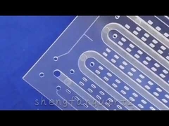 फ्यूज्ड क्वार्ट्ज ग्लास प्लेट क्लियर फायर पॉलिश कस्टमाइज्ड लेजर बोरिंग