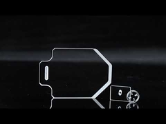 आयताकार पॉलिश क्वार्ट्ज ग्लास प्लेट शीट उच्च तापमान प्रतिरोधी