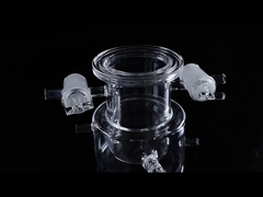 300 मिमी क्वार्ट्ज़ ग्लास उपकरण अर्धचालक क्षेत्र के लिए अनुकूलित