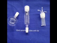 साइंस लैब क्वार्ट्ज फायर रिएक्टर केटल 10 - 100 मिली ऑयल सेंट्रीफ्यूज ग्लास ट्यूब
