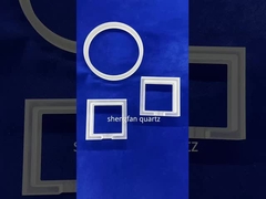 छेद के साथ सेमीकंडक्टर लेजर ड्रिलिंग पारदर्शी क्वार्ट्ज ग्लास प्लेट