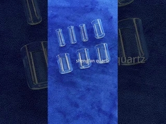 क्वार्ट्ज ग्राइंड स्टॉपर सील के साथ स्पष्ट क्वार्ट्ज टेस्ट ट्यूब लंबी स्थायित्व