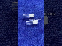 स्पष्ट क्वार्ट्ज ग्लास कॉइल ट्यूबिंग प्रसंस्करण 300 मिमी ओडी यूवीसी प्रकाश