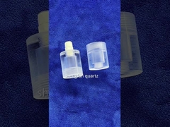 स्क्रू थ्रेड वाइंडिंग फ्यूज्ड सिलिका क्वार्ट्ज ग्लास ट्यूब रिंग