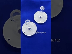 अनुकूलित दबाव टिकाऊ क्वार्ट्ज हीटर ट्यूब उच्च पारदर्शी क्वार्ट्ज ट्यूब वैक्यूम सील फ्लैंज