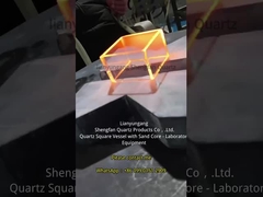 उच्च तापमान और संक्षारण प्रतिरोधी क्वार्ट्ज कंटेनर और क्वार्ट्ज स्क्वायर साइली