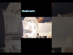 कस्टमाइज़्ड उच्च तापमान प्रतिरोधी और संक्षारण प्रतिरोधी पारदर्शी क्वार्ट्ज़ फ़्लैंज