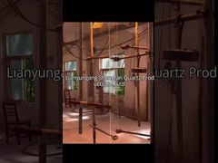 पारदर्शी स्पष्ट क्वार्ट्ज डिस्क दृष्टि ग्लास शीट उच्च तापमान प्रतिरोध डेमो देखें