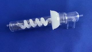 उच्च शुद्धता 99.99% क्वार्ट्ज ग्लास ट्यूब फैक्टरी कस्टम उच्च तापमान प्रतिरोधी सर्पिल ट्यूब