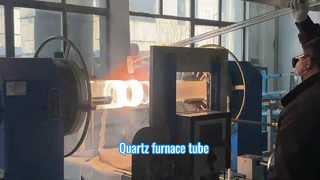 फ़ैक्टरी-निर्मित बड़े-व्यास वाले उच्च तापमान-प्रतिरोधी फ़्यूज्ड क्वार्ट्ज़ ग्लास ट्यूब